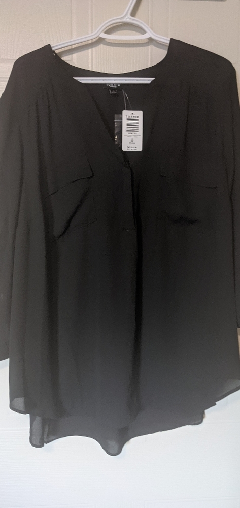 Torrid Black Harper Blouse, BNWT